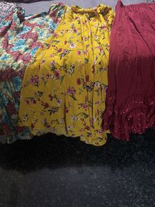 Boho Floral Maxi Skirts (Set of 3)