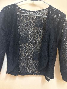 Black Lace Bolero Jacket shrug (never worn)