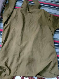 Stylish Olive Green Button-Up Top