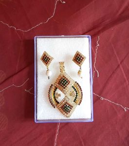 Designer Pendant and Earring Set