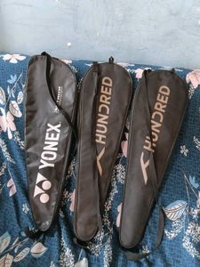 combo of 3 shuttle racket covers ,two hundred rack