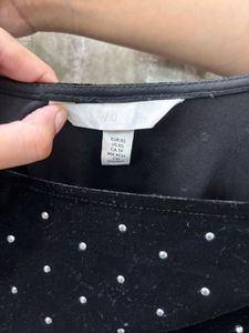 h&amp;m black beaded dress
