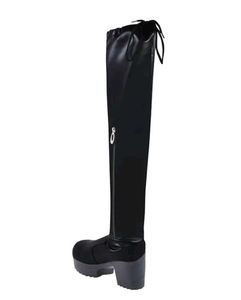 Chunky Heel Over-the-Knee Boots
