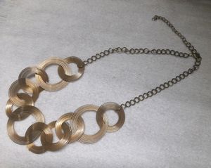 Retro Statement Jewelry Set Wire Hoops Partywear