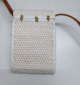 Woven Rattan Crossbody Bag (New)