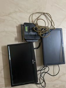 2 Monitors and Telephone Set