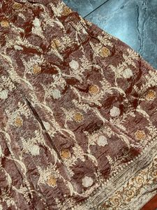 Orange Embroidered Kurta and skirt