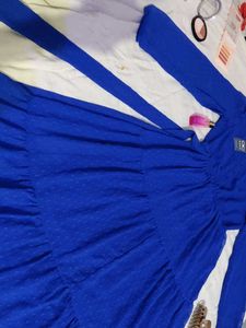 Vibrant Blue Textured Dress 💙
