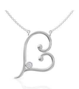 price drop 📉Real Silver Gleaming Heart Necklace