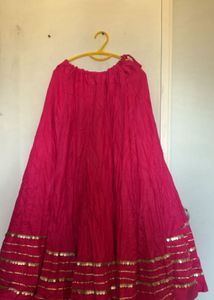 Vibrant Pink Skirt with Sequins