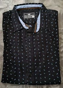 Men's Black Printed Shirt