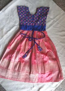 Beautiful Pink &amp; Blue Lehenga Choli