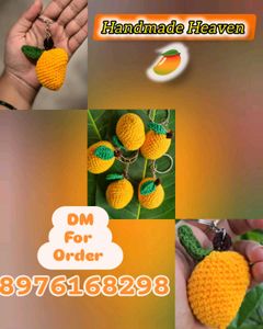 Handmade Mango Keychain