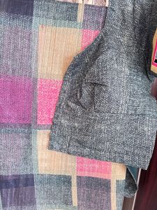 Checkered Sare - Pink &amp; Beige