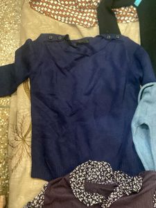 Bundle of Women's Tops 3 cotton. 4 woollen