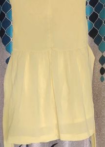 Women's Yellow Frock with pockets