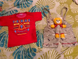 Cute Baby Outfit with Teddy Bear