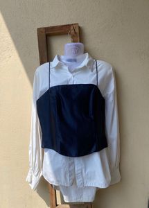 combo Navy Corset Top