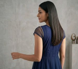 Elegant Navy Blue Gown( LIMITED OFFER)