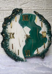 Unique Abstract Resin Wall Clock