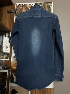 Stylish Denim Shirt with Embellishments