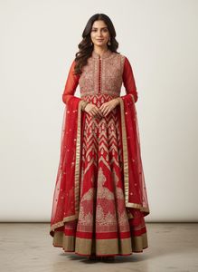 Red Colour Suit Set