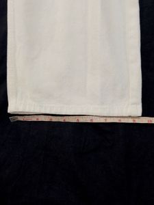White Wide Leg Baggy Denim Jeans