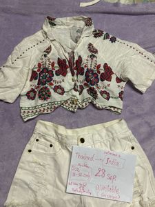 Boho Floral Crop Top 32-34
