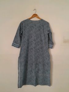 Blue Printed Kurta Set (Women's)