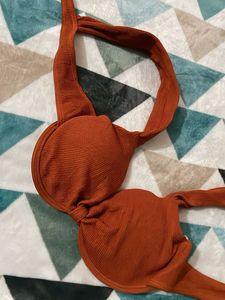 Stylish Ribbed Bikini Top