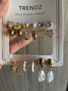 Gold Plated Earring Set