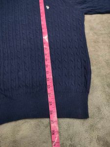 USPA Blue Cable Knit Sweater