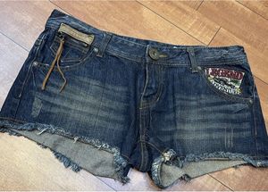 Jeep vintage distressed Denim Shorts
