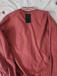 Wrogn Maroon Bomber Jacket
