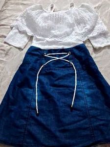 Girls denim dress