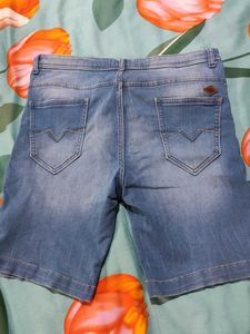 Slim Fit 34 Denim Shorts For Men