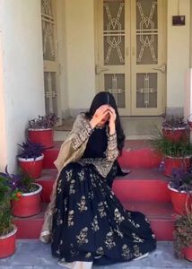 Elegant Black &amp; Gold Sharara 💛