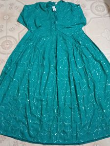 Stunning Teal Sequined Kurta