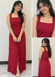 Elegant Red Maxi Dress