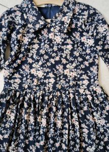 Chic Floral Print Midi Dress 4-5 year
