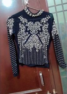 Elegant Embellished Top wore once