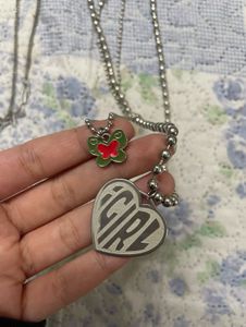 Necklace Set: Butterfly &amp; Heart