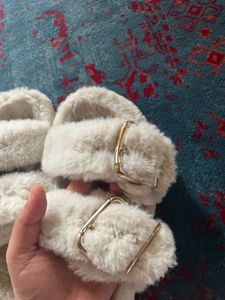 H&amp;M Cozy Furry Slides