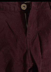 Y2K Burgundy Flare Pants