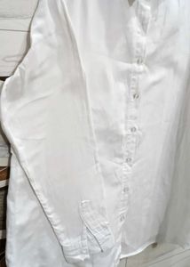Classic White Button-Up Shirt