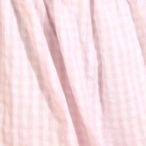Pink Maxi Checker Skirt