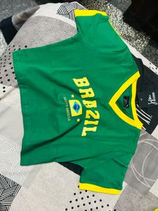 Brazil Themed Green T-Shirt