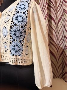 Crochet Button-Up Cardigan
