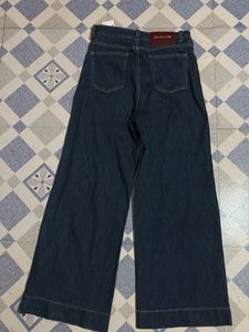 Dark Wash Wide Leg Denim Jeans
