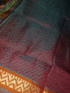 Elegant Red &amp; Teal Saree